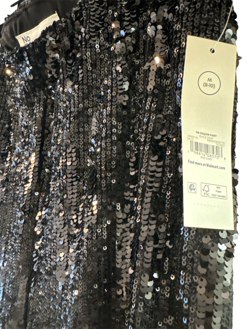 No Boundaries Black Sequin pants - Picture 3 of 3
